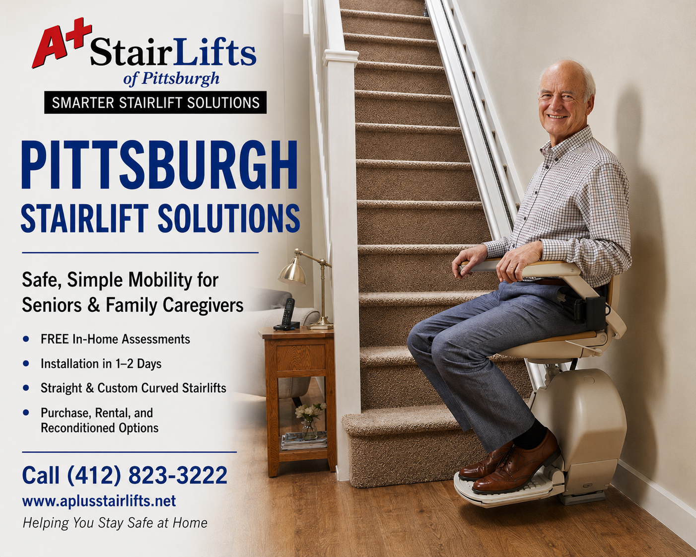 a plus stairlifts safe simple mobility